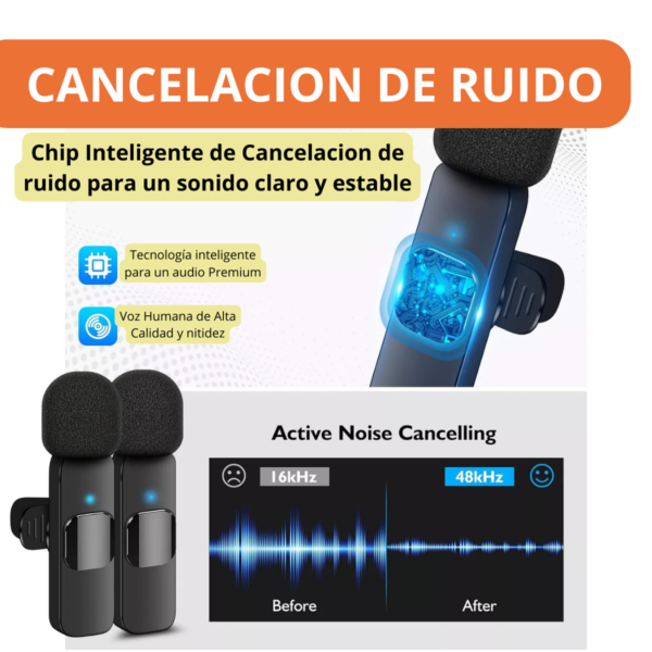 2 Microfonos Inalambricos Corbatero Jack 3.5mm Camara Video Para Celular Pc Parlante Entrevistas Streaming - Image 2