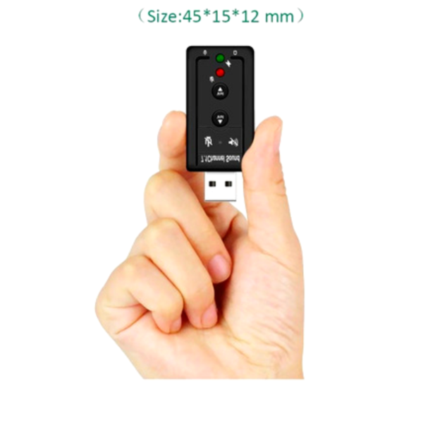 Adaptador Audio 7.1 Usb Jack 3.5 Auxiliar Auricular Microfon - Image 4