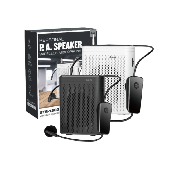 Altavoz Portátil para Profesores BTS-1383 - Bluetooth, Micrófono, Grabador