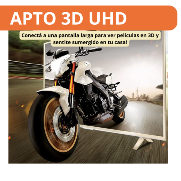 Cable Hdmi 4k 8k Uhd 3d 144hz 120hz 60hz V2.1 Puntas Oro 3mt - Image 10