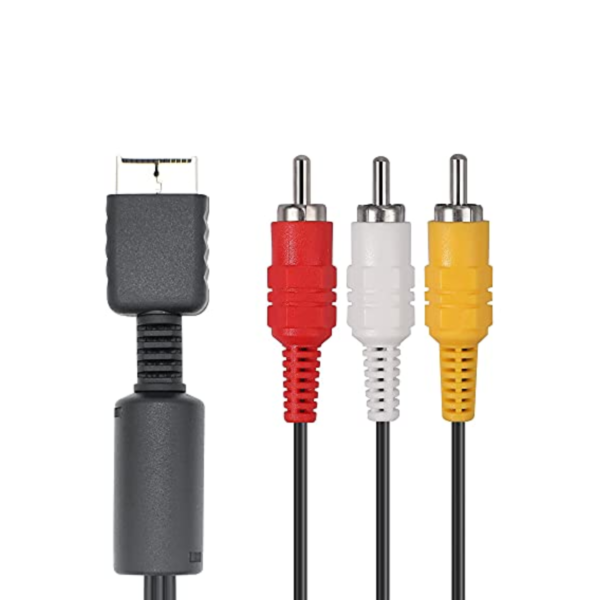 Cables De Play 2 Rca Audio Video 1.8 Metros Para Ps1 Ps2 Ps3