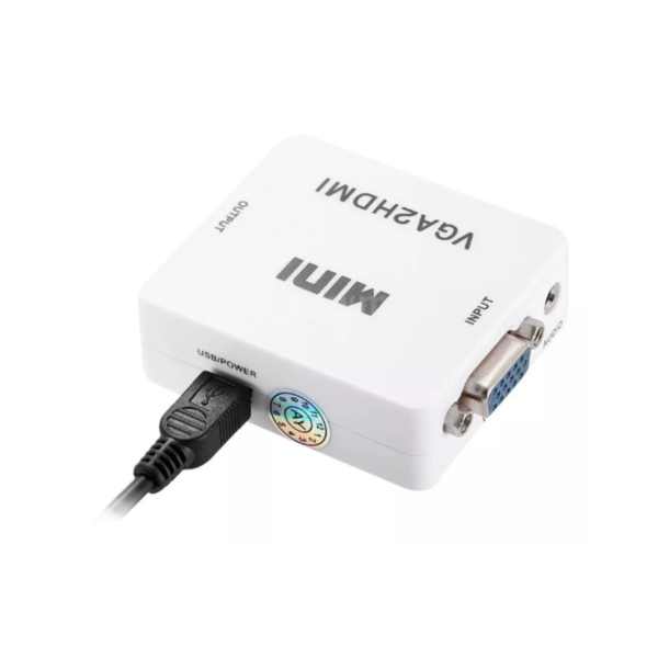 Conversor Adaptador Vga A Hdmi Full Hd Con Audio Convertidor - Image 2
