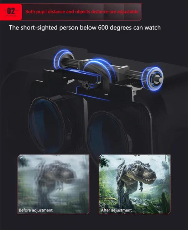 Gafas VR 3D para Smartphones 7" – Inmersivas con Auriculares - Image 3