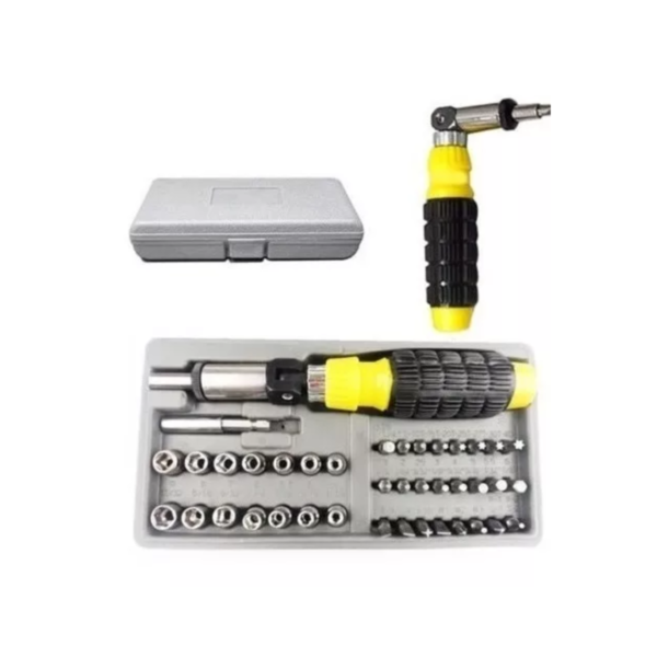 Kit Criquet Tubos Hexagonales Puntas Phillips Torx 41 Pzas - Image 2