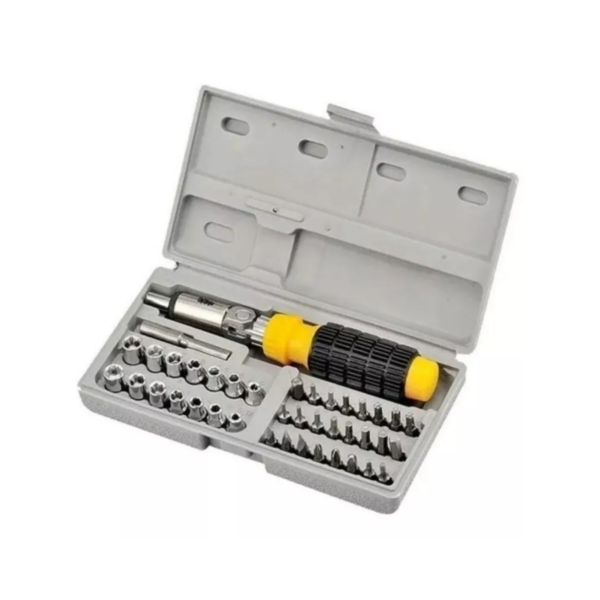 Kit Criquet Tubos Hexagonales Puntas Phillips Torx 41 Pzas