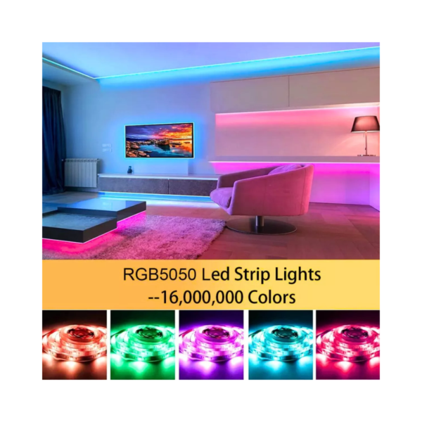 Kit Tira Luz Led Rgb 3m Tv Pc Control Remoto Exterior Tuning - Image 4