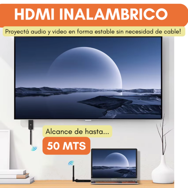Receptor HDMI Inalámbrico 1080P - 50m Alcance, Plug & Play - Image 9