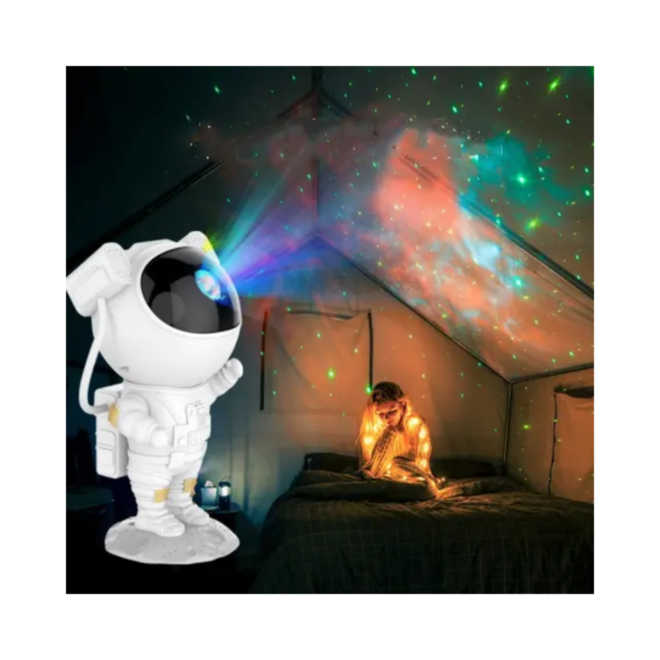 Lámpara Proyector Astronauta LED - Control Remoto, 7 Colores, Timer - Image 5