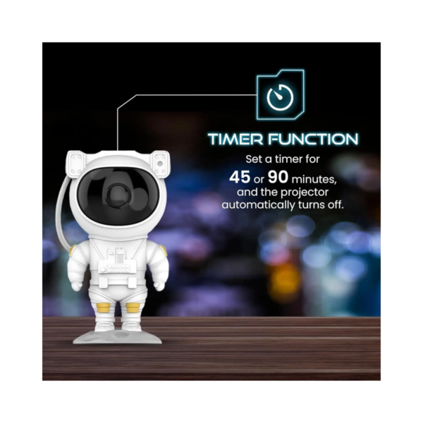 Lámpara Proyector Astronauta LED - Control Remoto, 7 Colores, Timer - Image 10