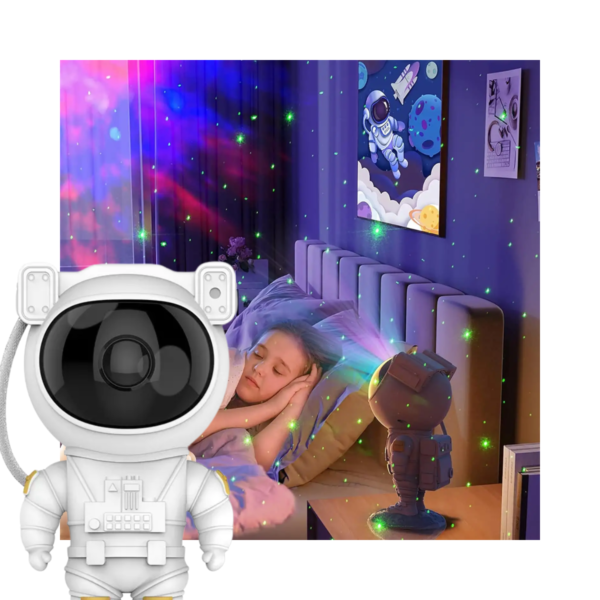 Lámpara Proyector Astronauta LED - Control Remoto, 7 Colores, Timer - Image 7