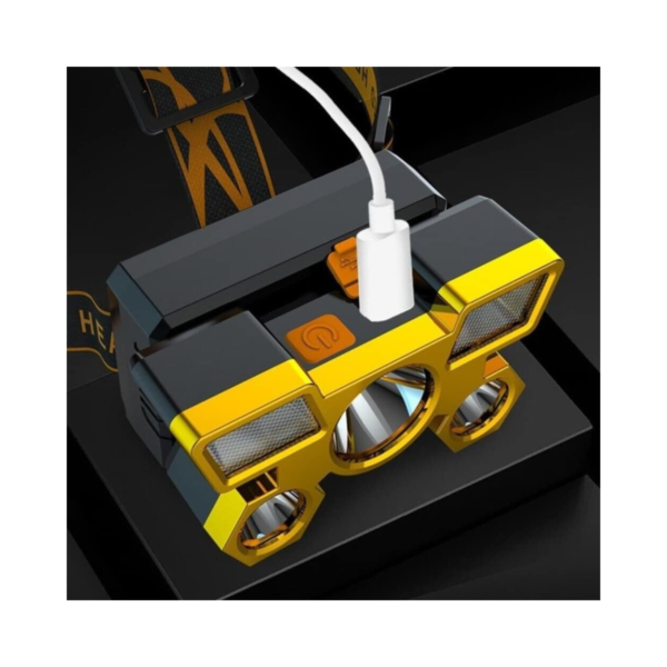 Linterna Minera 9 Led Vincha Recargable Usb De Largo Alcance - Image 5