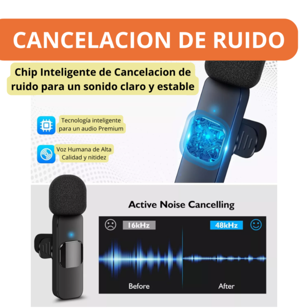 Microfono Corbatero Inalambrico Compatible Celular 3.5mm - Image 4