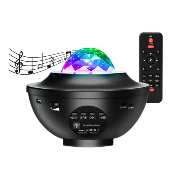 Proyector Led Estrellas Galaxia Bluetooth Parlante Tik Tok