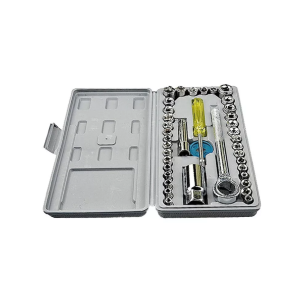 Set Juego De Llaves Criquet Tubos Combinadas Caja Kit 40 Pza - Image 2