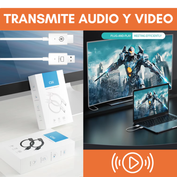 Sistema HDMI Inalámbrico CS6 - 50m Alcance, 1080P, Dual Band - Image 10