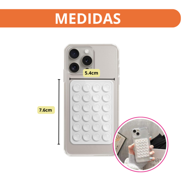 Soporte Sopapa Silicona Para Celular Auto Doble Ventosa - Image 2