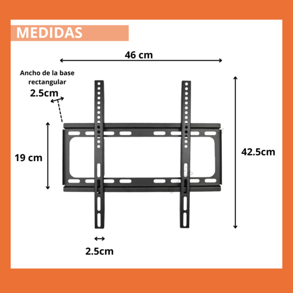Soporte Tv Televisor 50 Pulgadas Lcd Led Pared Monitor 50 Kg - Image 2