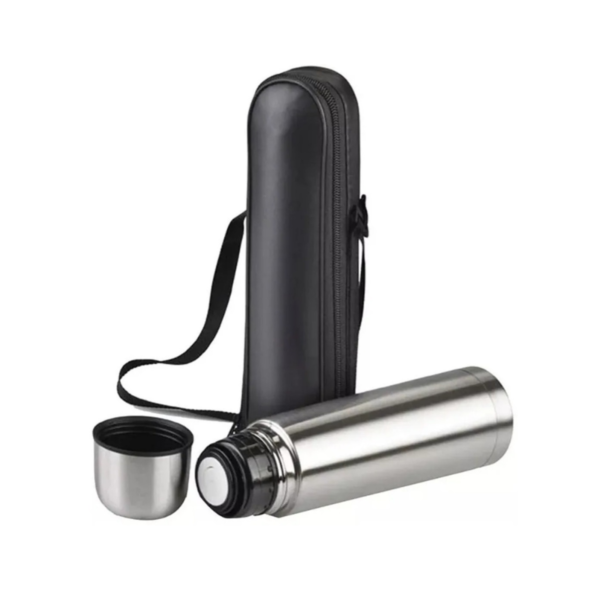 Termo Bala Con Doble Pared De Acero Inoxidable Heizen 1lt.!! Color Metal - Image 5