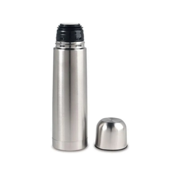 Termo Bala Con Doble Pared De Acero Inoxidable Heizen 1lt.!! Color Metal