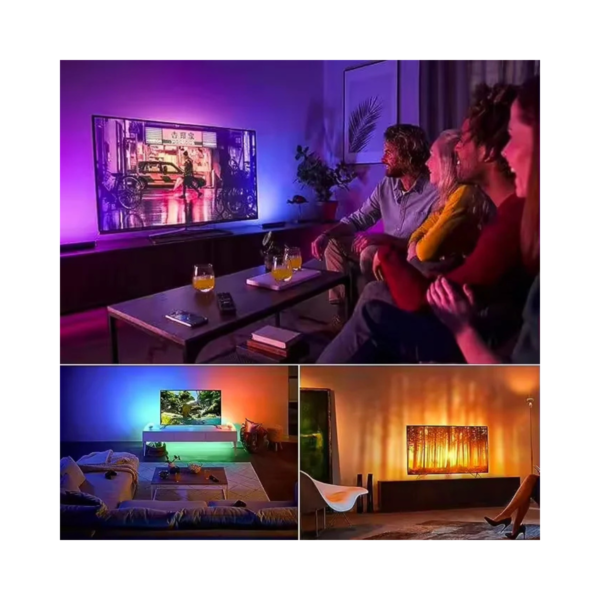 Tira LED RGB 5V Bluetooth APP, SMD5050, IP65, TV Backlight - Image 5
