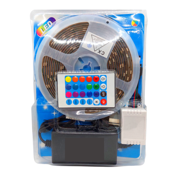 Tira Luz Led Colores 5 Metros Luces Rgb 5050 Autoadhesiva