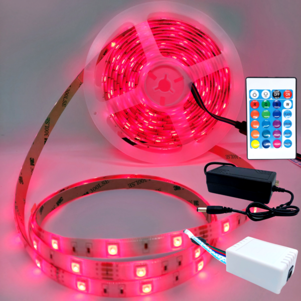 Tira Luz Led Colores 5 Metros Luces Rgb 5050 Autoadhesiva - Image 2