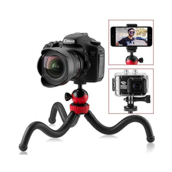 Trípode Flexible Octopus para Celular – Soporte Portátil Selfie