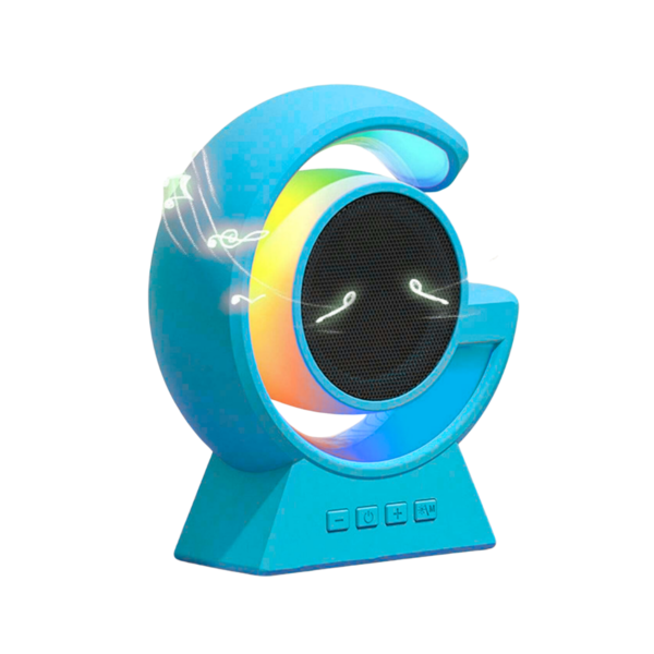Velador Moderno Lampara Rgb Radio Fm Parlante Bluetooth 8w