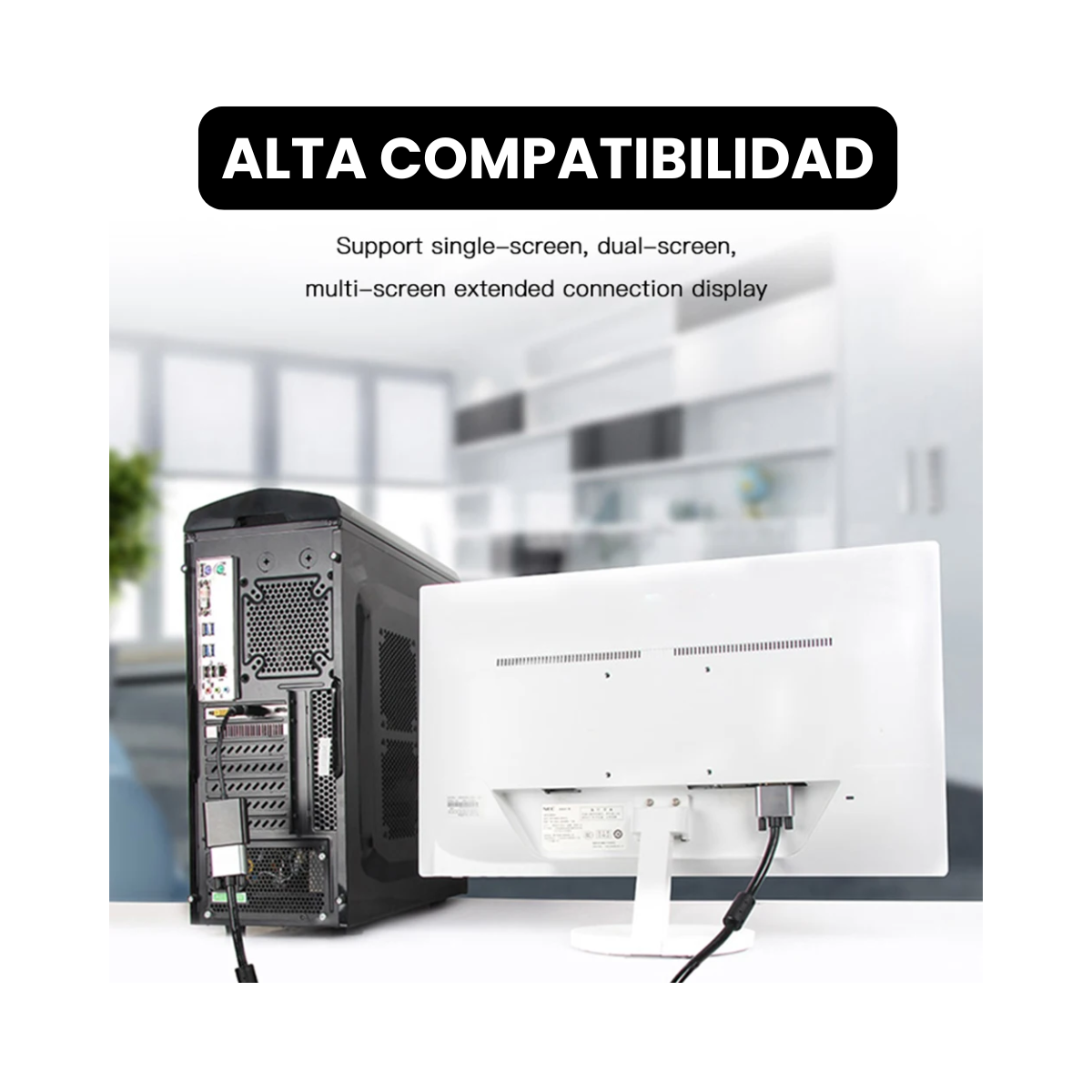 Cable Adaptador Displayport A Vga Conversor Full Hd 1080p - Image 10